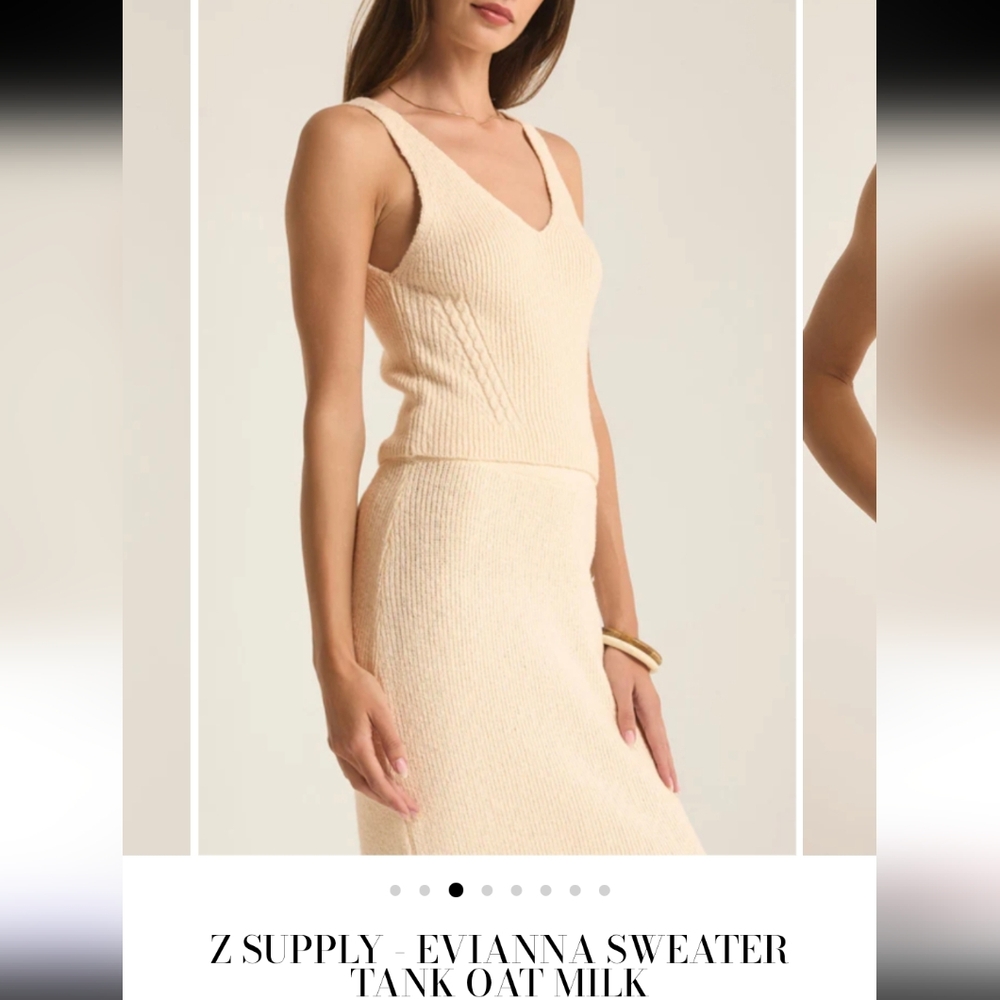 Z Supply White Knit Tank Top - Picture 7 of 7